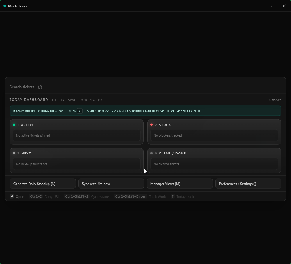 Mach Triage Raycast command